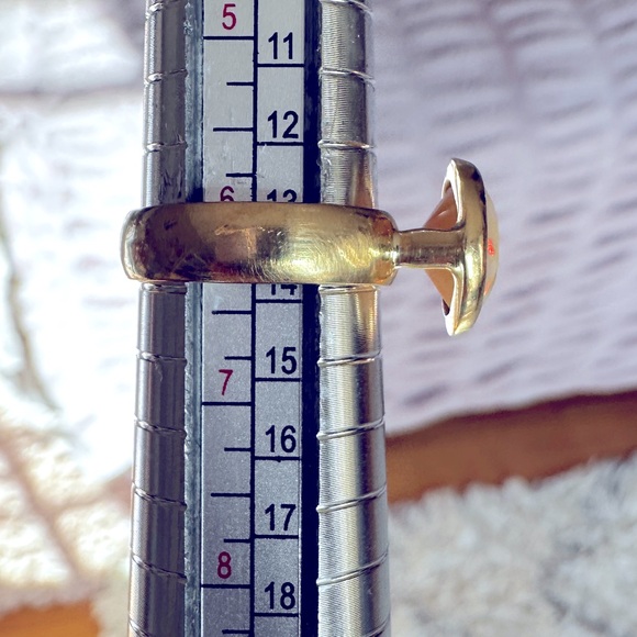 Ethiopian Opal Set in Handmade 14k Gold Ring - Picture 8 of 15